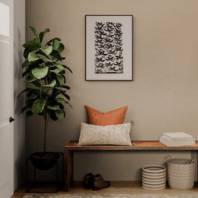 Xilogravura A Revoada - 66 X 48 cm