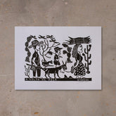 Xilogravura A Volta da Roça - 48 X 66 cm