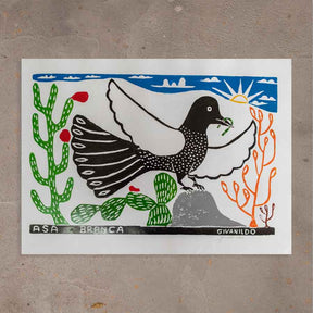 Xilogravura Asa Branca - 48 X 66 cm