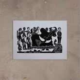 Xilogravura Boi Asa Branca - 48 X 66 cm