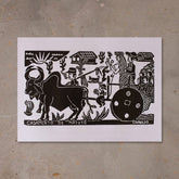 Xilogravura Casamento de Matuto - 48 X 66 cm