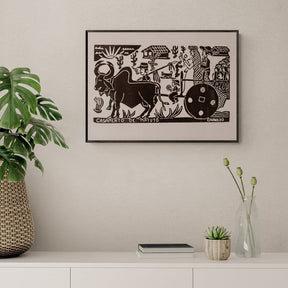 Xilogravura Casamento de Matuto - 48 X 66 cm