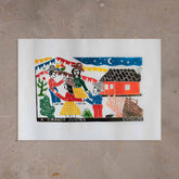 Xilogravura Ciranda Junina - 48 X 66 cm