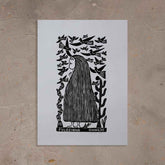 Xilogravura Fulozinha - 66 X 48 cm