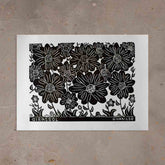 Xilogravura Girassol - 48 X 66 cm