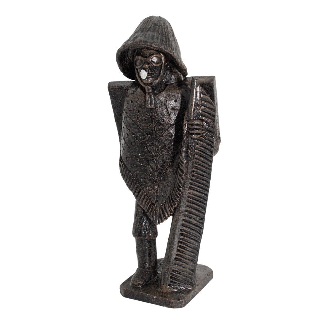 Escultura Caboclo de Lança em Barro