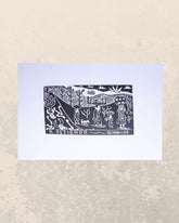 Xilogravura A Retirada P